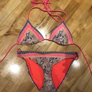 AE neon paisley bikini